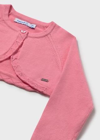 Mayoral Kız Bebek Merserize Bolero Pembe