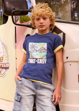 Mayoral Erkek Çocuk İkili Tshirt Set Lacivert