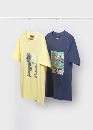 Mayoral Erkek Çocuk İkili Tshirt Set Lacivert