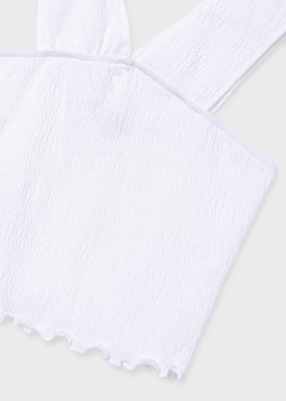 Mayoral Kız Çocuk Askılı Tshirt Beyaz