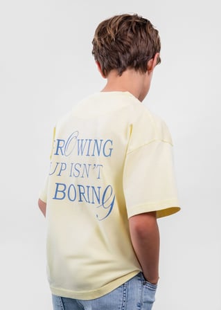 Mayoral Boston Erkek Çocuk Baskılı Tshirt Sarı
