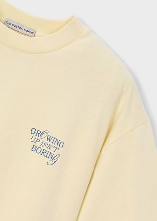 Mayoral Boston Erkek Çocuk Baskılı Tshirt Sarı