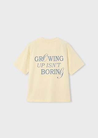 Mayoral Boston Erkek Çocuk Baskılı Tshirt Sarı