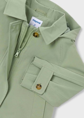 Mayoral Kız Çocuk Baharlık Trench Yeşil