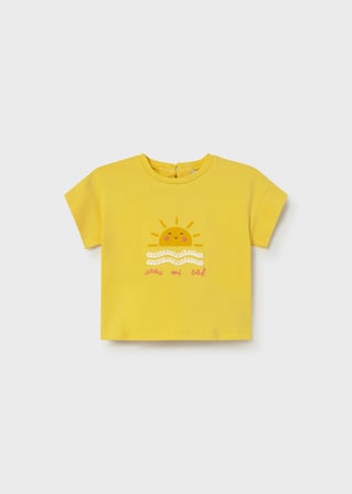 Mayoral Kız Bebek Baskılı Tshirt Sarı