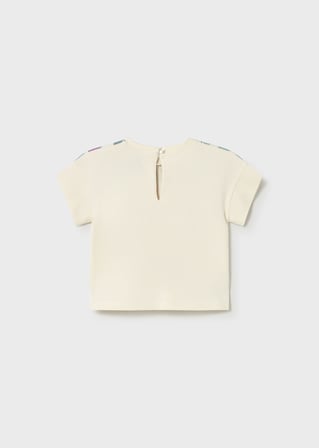Mayoral Kız Bebek Baskılı Tshirt Bej