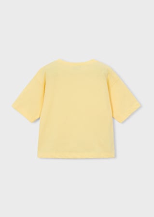 Mayoral Kız Çocuk Oversize Baskılı Tshirt Sarı