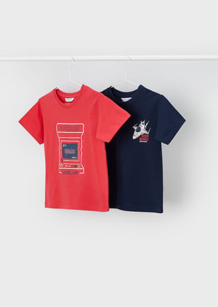 Mayoral Erkek Çocuk İkili Tshirt Set Kırmızı