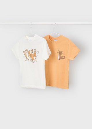Mayoral Erkek Çocuk İkili Tshirt Set Turuncu