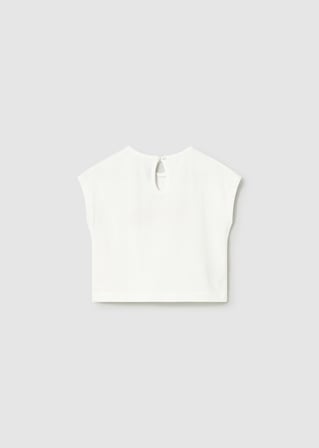 Mayoral Kız Bebek Tshirt Beyaz