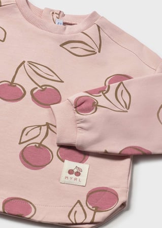 Mayoral Kız Bebek Sweatshirt Pembe