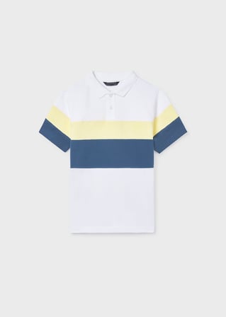 Mayoral Erkek Çocuk Yakalı Tshirt Beyaz