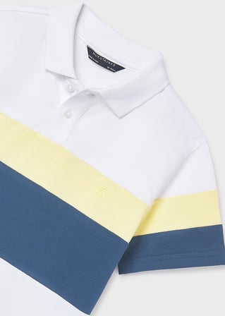Mayoral Erkek Çocuk Yakalı Tshirt Beyaz