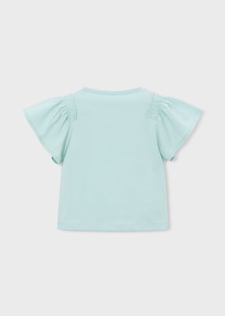 Mayoral Kız Çocuk Papatyalı Tshirt Yeşil