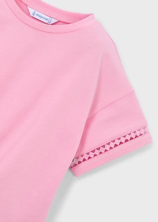 Mayoral Kız Çocuk Tişört Ön Bağlamalı 4 Yaş Pembe