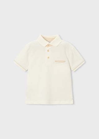 Mayoral Erkek Çocuk Yakalı Tshirt Krem