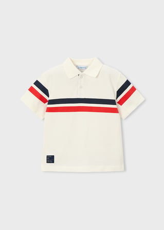 Mayoral Erkek Çocuk Yakalı Tshirt Krem