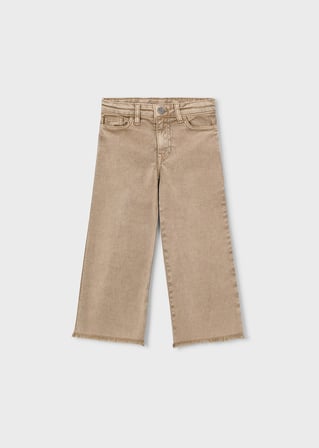 Mayoral Kız Çocuk Geniş Paça Pantolon Bej