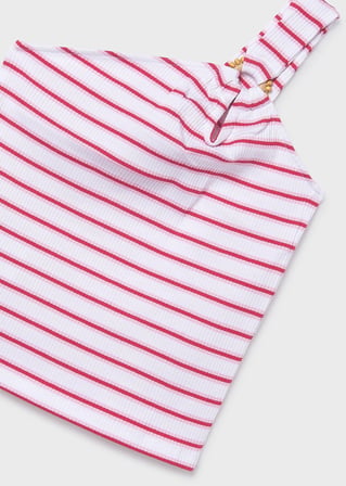 Mayoral Kız Çocuk Tek Omuz Tshirt Pembe