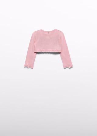 Mayoral Abel Lula Kız Bebek Merserize Bolero Pembe