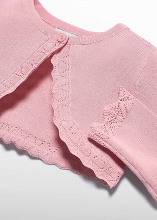 Mayoral Abel Lula Kız Bebek Merserize Bolero Pembe
