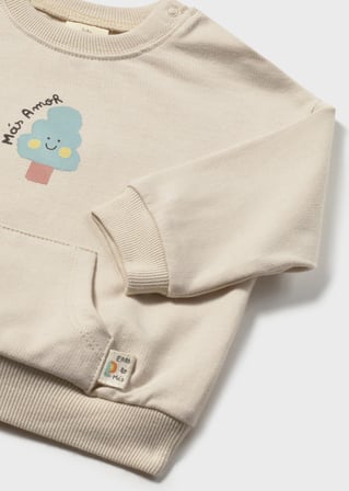 Mayoral Yenidoğan Bebek Sweatshirt Bej