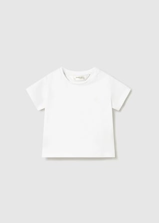 Mayoral Yenidoğan Erkek Bebek Better Cotton Tshirt Beyaz
