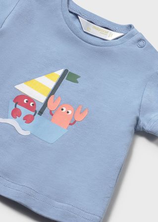 Mayoral Yenidoğan Erkek Bebek Uv Korumalı Mayo Ve Tshırt Sapka Set Mavi