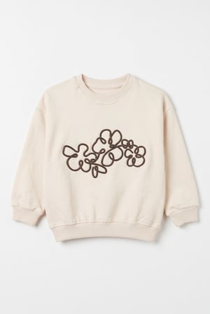 Cichlid Kız Çocuk Sweatshirt Bej