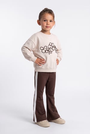 Cichlid Kız Çocuk Sweatshirt Bej