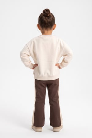 Cichlid Kız Çocuk Sweatshirt Bej