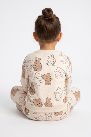 Kız Bebek Too Cute Tedy Eşofman Takım Bej