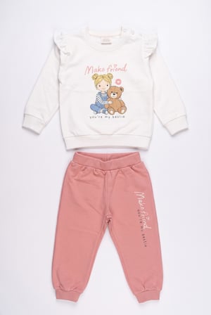 Kız Bebek Make Friend Eşofman Takım Pembe