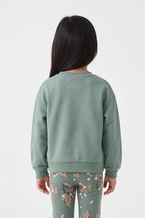 Kız Çocuk Magical Woodland Sweatshirt Yeşil