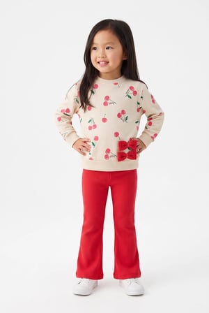 Kız Bebek Little Cherry Eşofman Takım Pembe