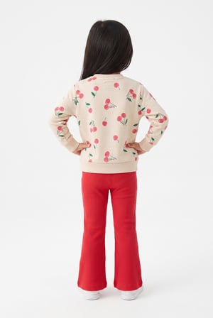 Kız Bebek Little Cherry Eşofman Takım Pembe
