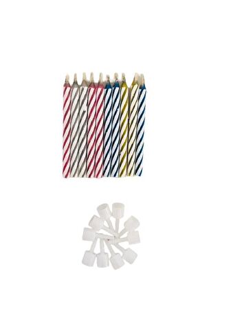 PASTA MUMU SÖNMEYEN 4 RENK 6,5CM 10'LU