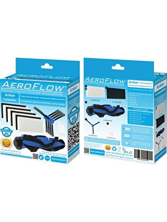 AeroFlow Anker Eufy Robovac 11S - 35C / 12 / 15C / 15T / 30 / 30C / 35C Aksesuar Seti