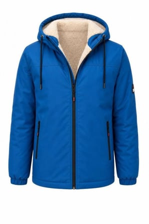Erkek Çocuk Kürklü Çıkarılabilir Kapüşonlu Oversize Kışlık Mont KM4030