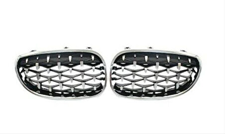 Bmw 5 Serisi 2004-2009 E60 Diamond Panjur(Böbrek) Krom Çerçeve