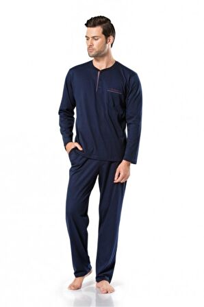 5454 Uzun Kollu Penye Erkek Pijama