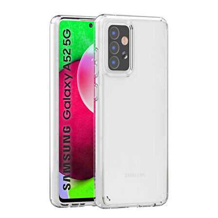 Smcase Samsung Galaxy A52 Kılıf Coss Sert Hibrit Silikon 