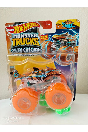 Premium Özel Seri Monster Trucks Arabalar Koleksiyonluk Araçlar- Tiger Shark Dev Tekerler
