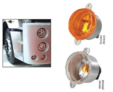 Ön Sinyal 12V Turuncu Lenslı Ford Kargo(24Ad)