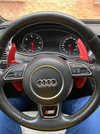 Audi A7 2013- 2016 F1 Direksiyon Kulakçık Vites-Gümüş