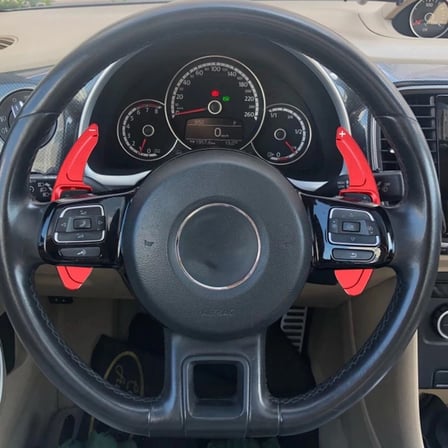 Beetle Direksiyon F1 Paddle Shifter Direksiyon Kulakçık 2013-16-Gümüş