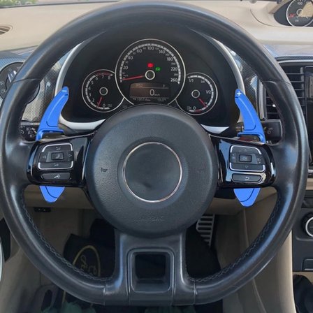 Tiguan Direksiyon F1 Paddle Shifter Direksiyon Kulakçık 2009-2015-Kırmızı
