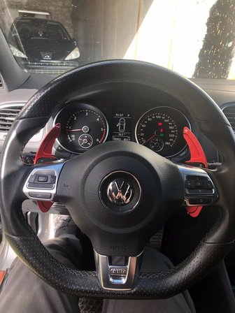 Beetle 2013-2016 Direksiyon F1 Kulakçık Vites Paddle S...-Kırmızı