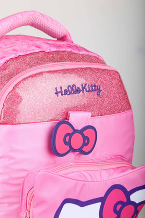  x Dekomus Lisanslı Hello Kitty Glitter Bow Collection Büyük Boy Okul Çantası 