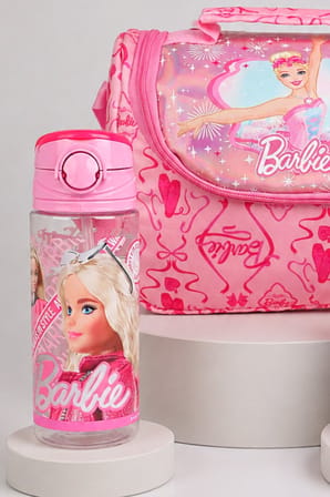 x Dekomus Lisanslı Barbie Ballerina Magic Collection Termoslu Beslenme Çantası,Beslenme Kabı ve Matara Seti